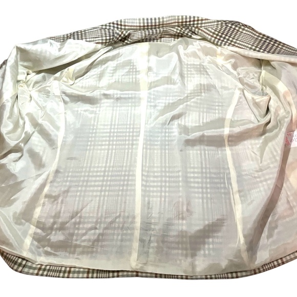 ADDITION ELLE Fully Lined Plaid Blazer Front Flap Pockets MADE IN CANADA Sz 24W - Picture 7 of 9